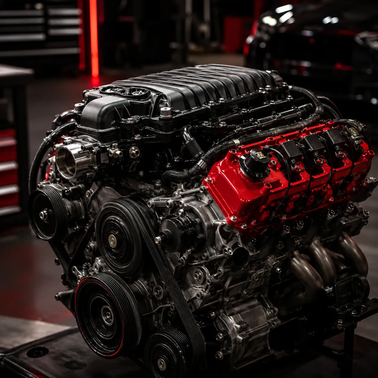 Engine service at NexGen Auto in Irving, TX
