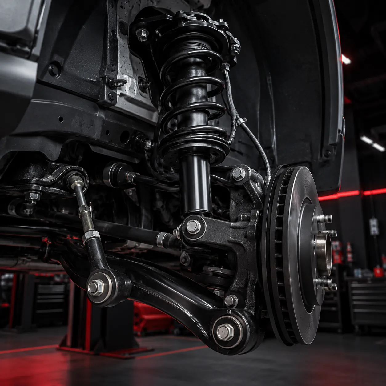 Suspension service at NexGen Auto in Irving, TX